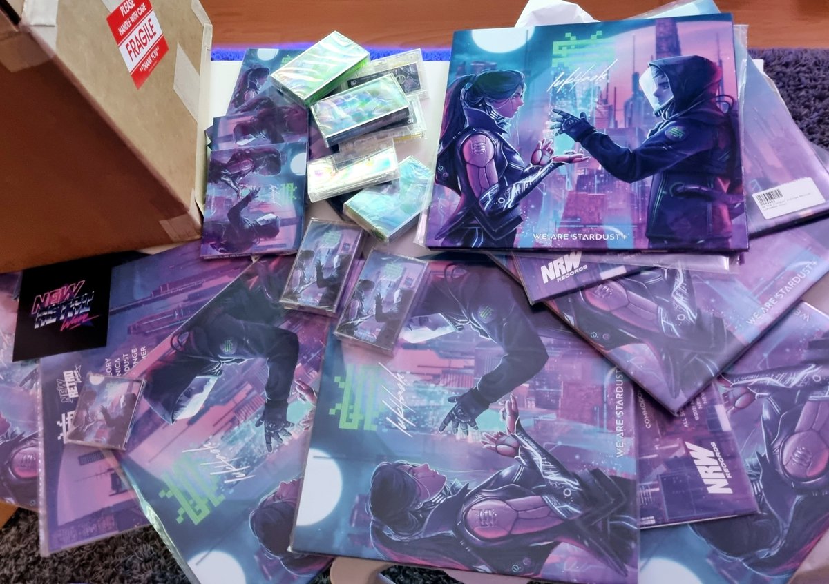LukHash (@lukhash) on Twitter photo A lot of you have been asking, so I'm happy to share that due to continued interest <a href="/NewRetroWave/">NewRetroWave</a> will be reprinting 'We Are Stardust'. Here's what's coming:
✨ Two limited-edition vinyl variants (300 copies total)
✨ One cassette tape offering
Pre-orders open: MAY 20TH
More A lot of you have been asking, so I'm happy to share that due to continued interest <a href="/NewRetroWave/">NewRetroWave</a> will be reprinting 'We Are Stardust'. Here's what's coming:
✨ Two limited-edition vinyl variants (300 copies total)
✨ One cassette tape offering
Pre-orders open: MAY 20TH
More