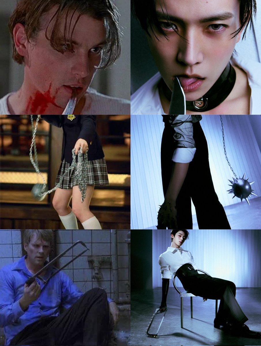 writes4spicyz's tweet photo. scream, kill bill, and saw references !!!! https://t.co/iYG0QBMgYL
