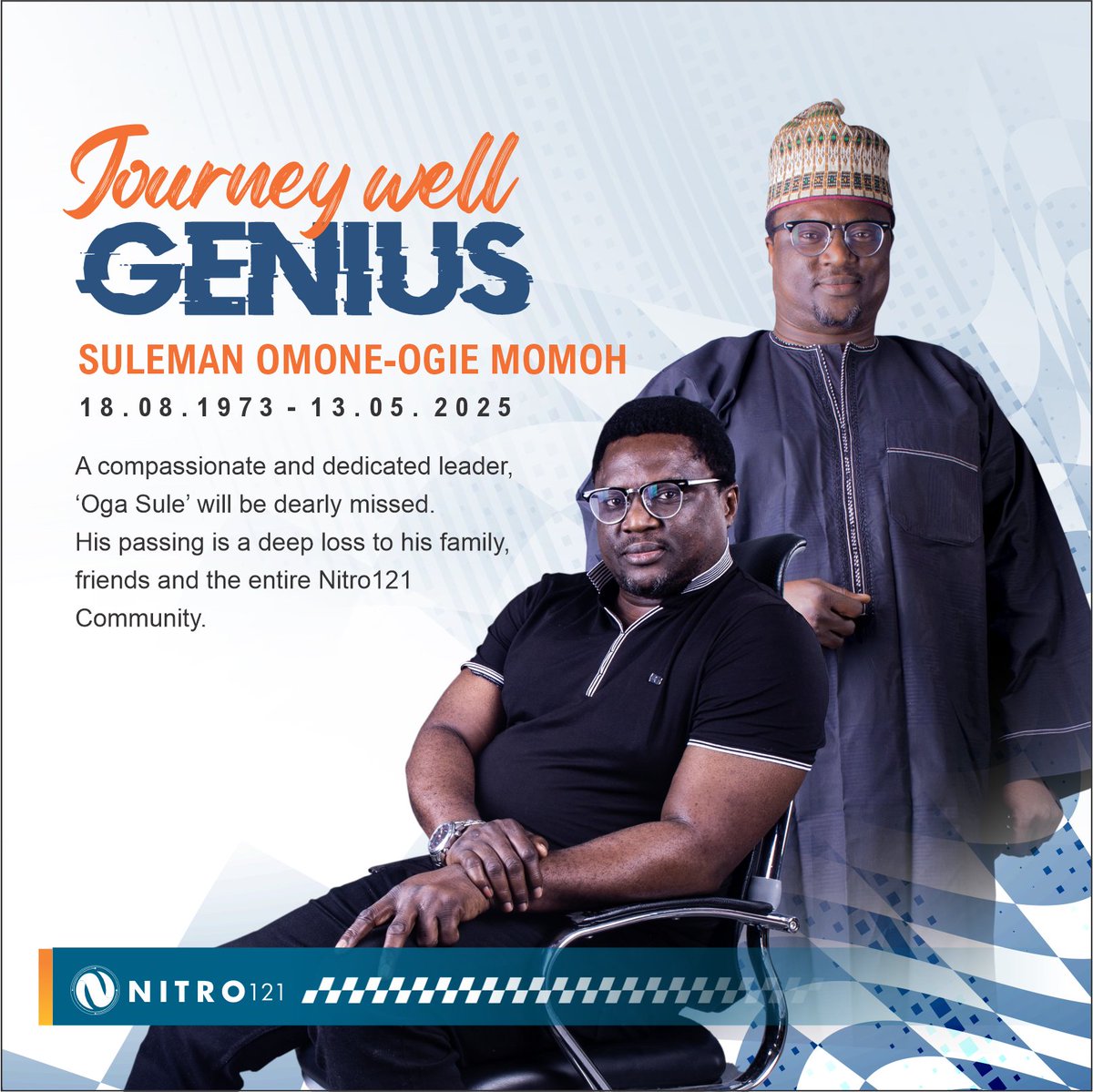 Farewell to a brilliant mind and a dedicated leader. Your laughter, creativity, and spark will forever echo in our hearts and memories. You brought joy to every project and every moment, and we'll miss you more than words can say. Rest in peace,  thank you for all you were to us.