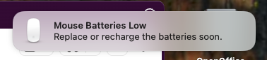 htafoya's tweet photo. What? I just changed them yesterday, either Magic Mouse is a drainer, or @amazon basics batteries are useless. https://t.co/hLwY4rzX4F
