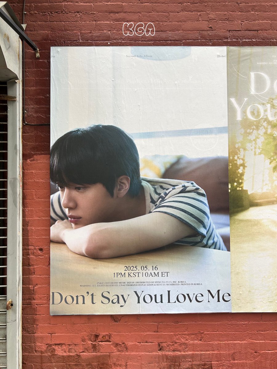 kga ࿊ (@featherfever) on Twitter photo 🎞️ Jin “Don’t Say You Love Me” Promo Posters in #NYC 💜 
#진 #Jin #Jin_Echo
#Dont_Say_You_Love_Me
#bts #btsarmy 🎞️ Jin “Don’t Say You Love Me” Promo Posters in #NYC 💜 
#진 #Jin #Jin_Echo
#Dont_Say_You_Love_Me
#bts #btsarmy