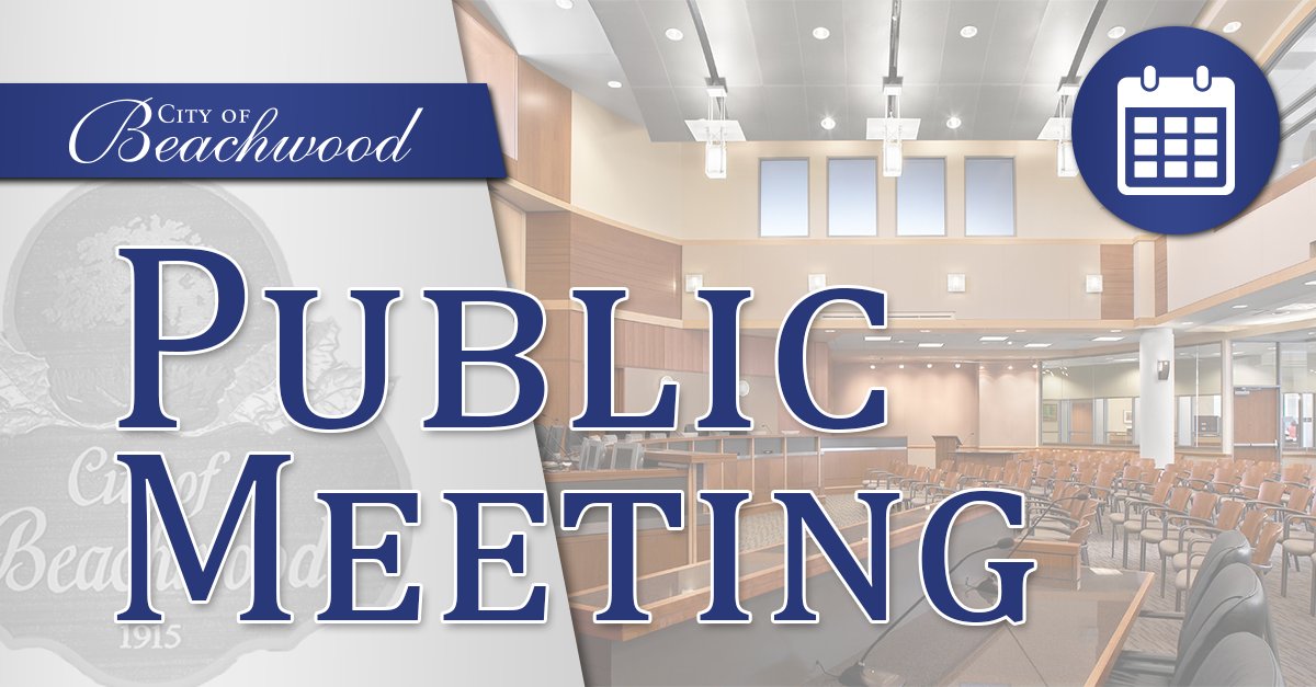 UPCOMING CITY COUNCIL MEETING:
Monday, May 19, 7 pm

The meeting is open to the public, and we encourage your participation. Review the meeting agenda at BeachwoodOhio.com. You are also welcome to view the live stream at bit.ly/Beachwood-Watc….