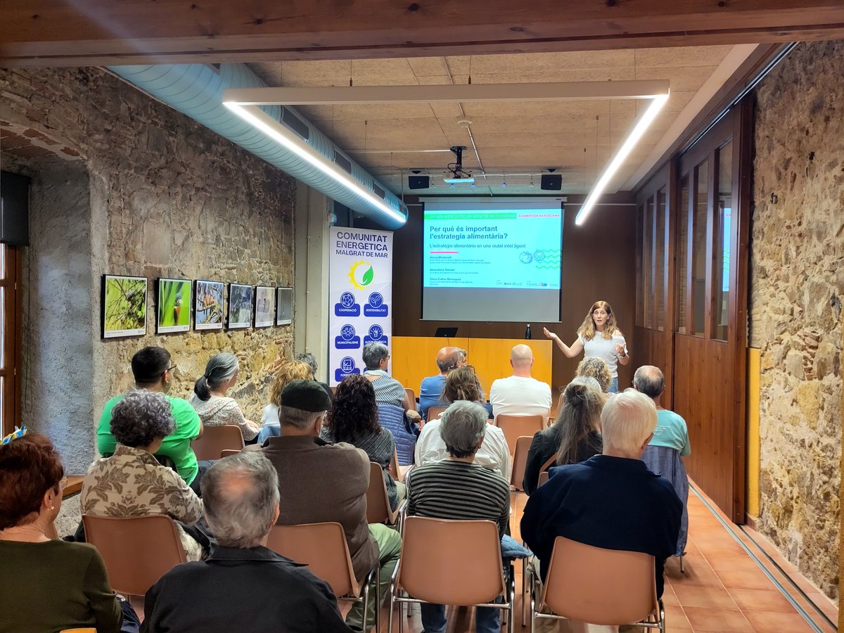 Avui hem debatut sobre l'estratègia alimentària a la baixa Tordera, en una xerrada organitzada per la comunitat energètica local <a href="/EnergiaMalgrat/">Comunitat Energètica Malgrat</a> 
No ha vingut ningú de MeM a mostrar la seva preocupació.