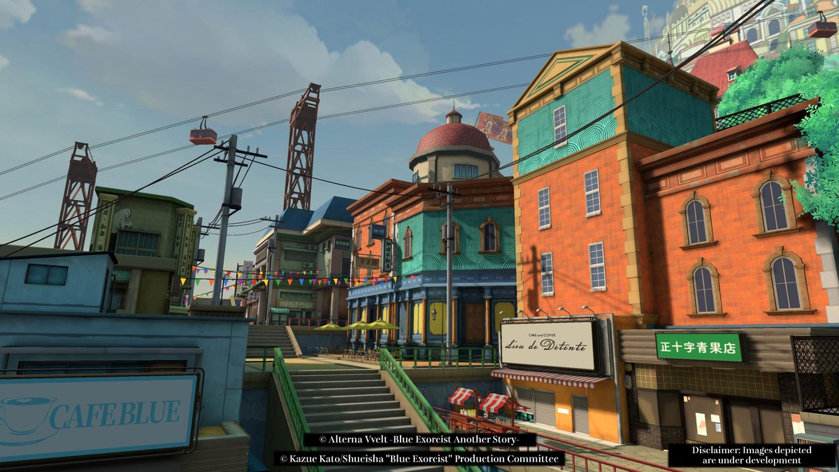 BlueEx_game's tweet photo. This is a shopping district in True Cross Academy Town.
Check out all the stores on display!

#Vvelt #VveltIntro https://t.co/rRInWoFuwy
