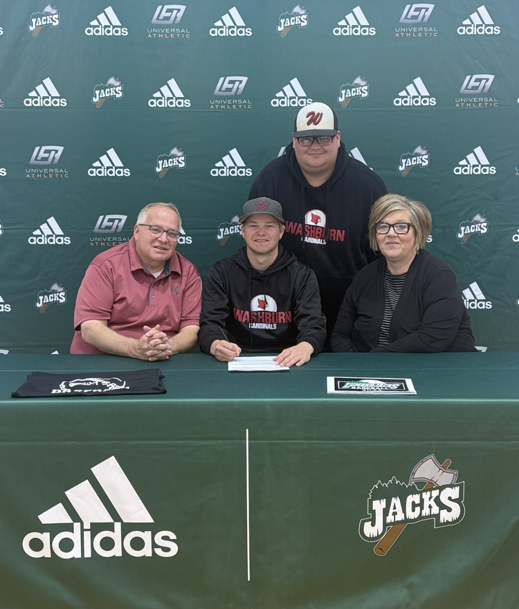 WashburnPS4's tweet photo. Congratulations to Charlie Sannes for signing at Dakota College at Bottineau to play baseball!!! Go get em Charlie!! https://t.co/BbHRWXXPmv