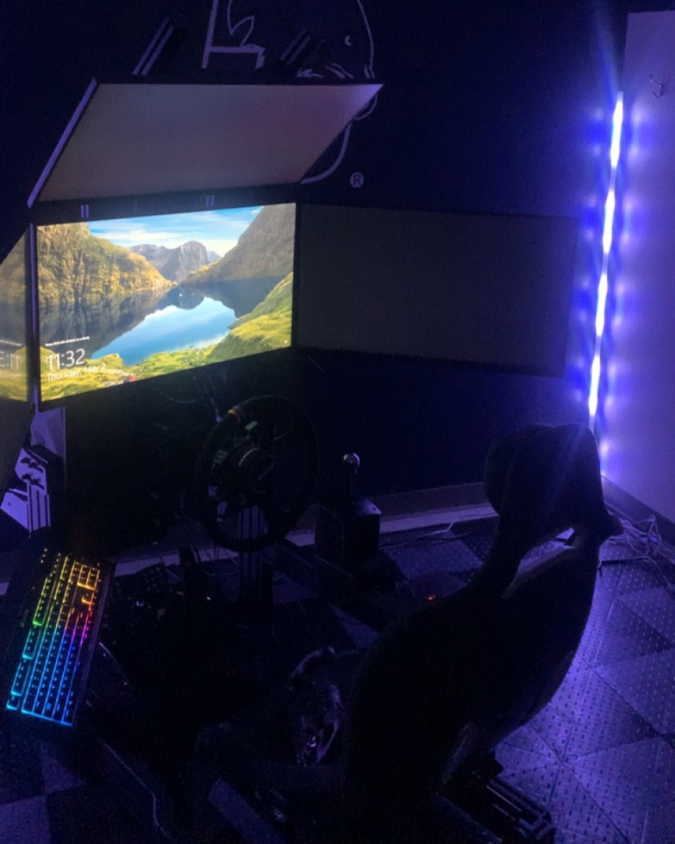 The racing sim has been called to the box for the year! We can wait for our warm up next year! #hawksareup