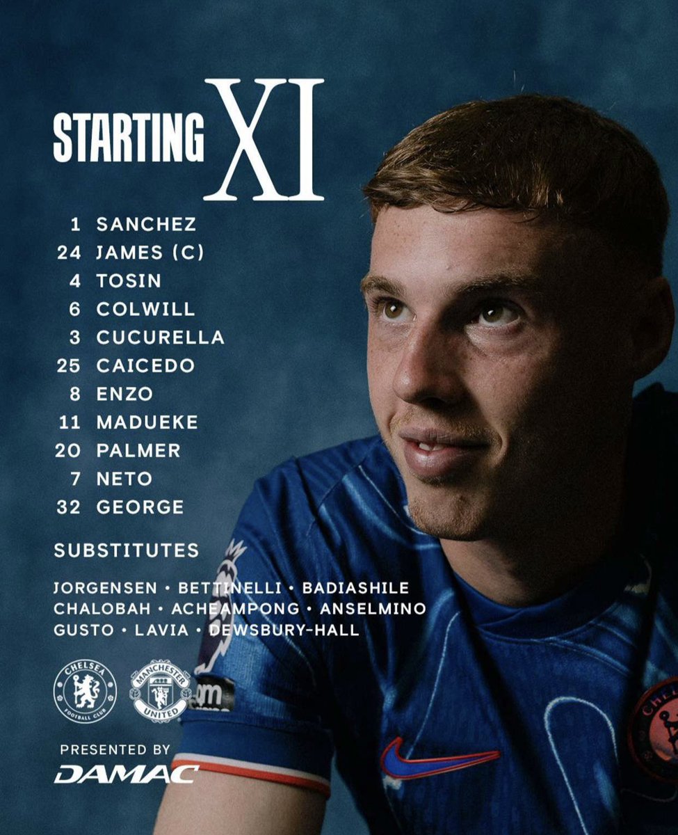 CFCSolu's tweet photo. 🚨 BREAKING: CHELSEA STARTING XI https://t.co/e8PCCTCGSM