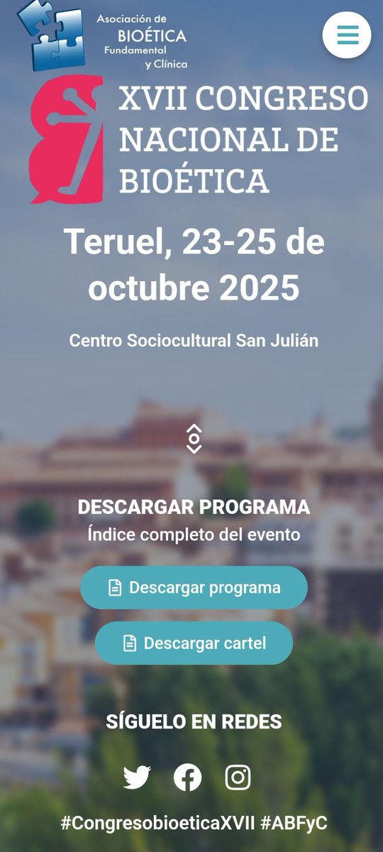 Nos vemos en Teruel...
congreso2025.asociacionbioetica.com