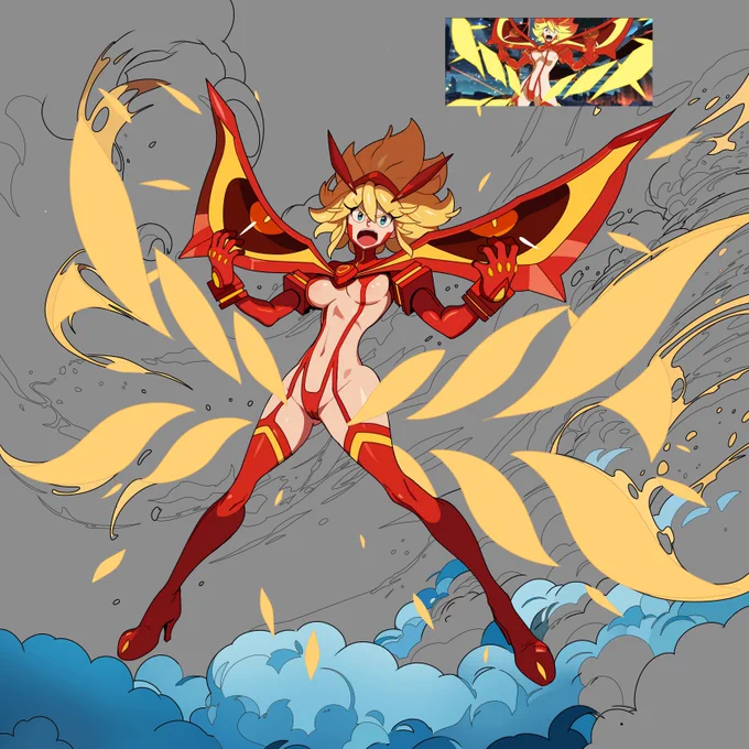 模写アレンジ失敗(T-T) #キルラキル #killlakill
