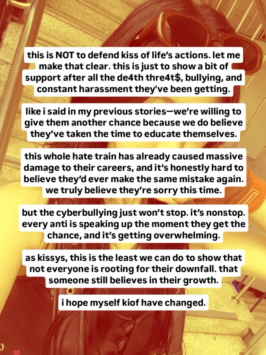 kiof4life's tweet photo. The harassment, cyberbullying and de4th thre4ts have reached their limits. After discussing w kissys, we came up w some ideas (listed). Remember, this is not to defend their actions but to protect them from the harassment, that no one deserves to go through. #KIOF #KISSOFLIFE https://t.co/MguWtZHuFA