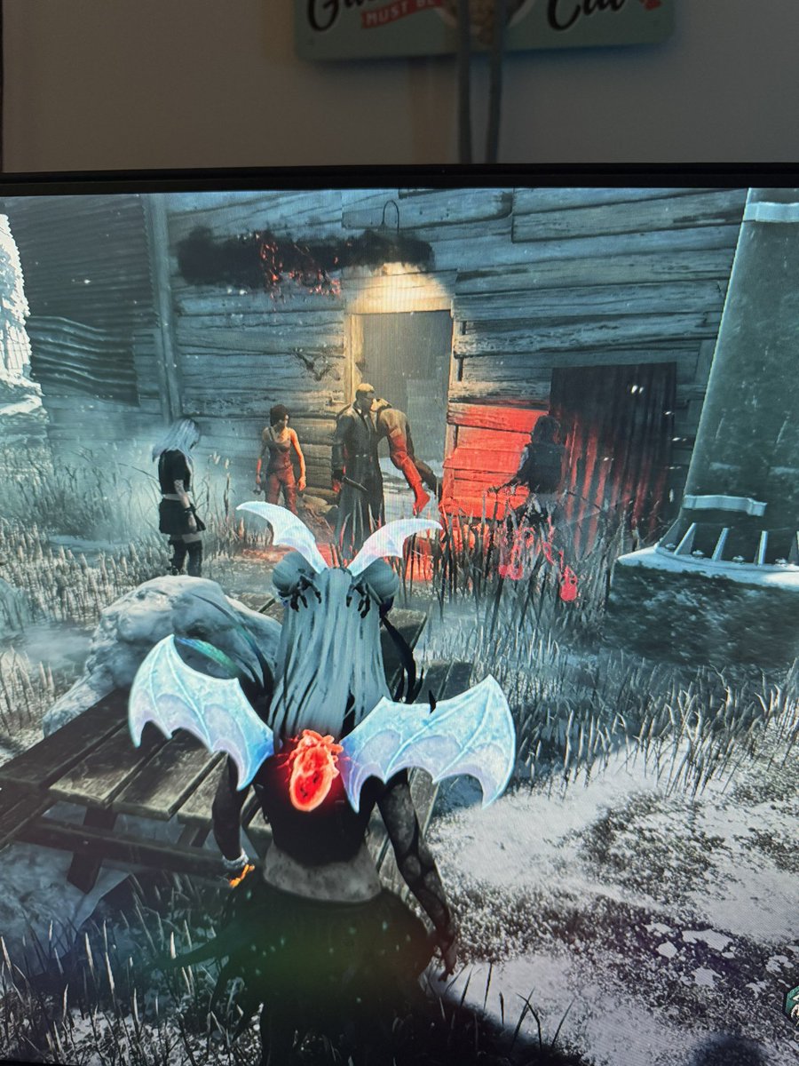 That one is stuck xd bug in DBD  <a href="/DeadbyDaylight/">Dead by Daylight</a>