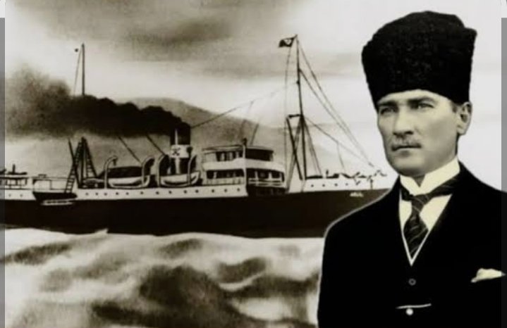ÍZÍNDEYÍZ..

#BandırmaVapuru
#MustafaKemaAtatürk