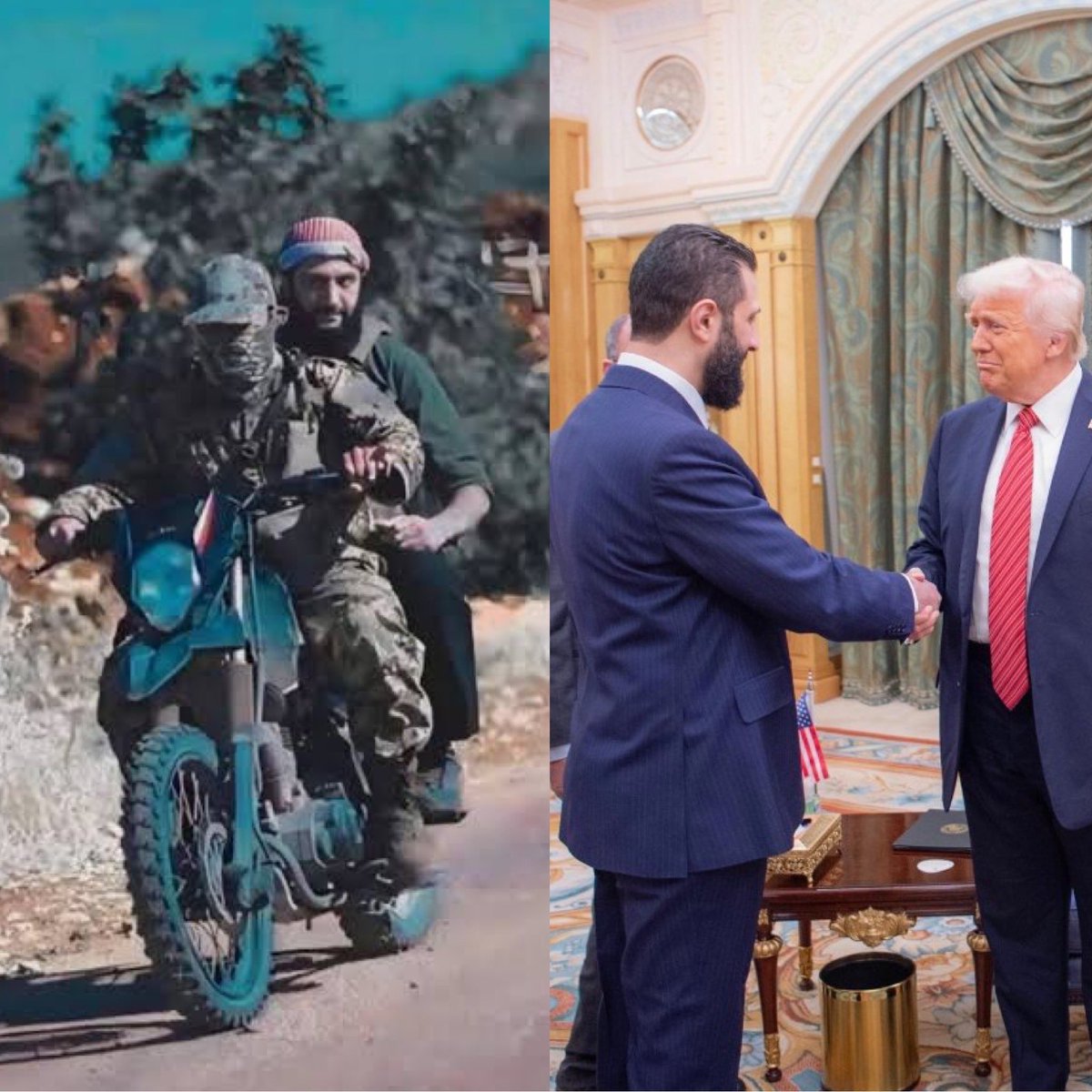 viksingh02's tweet photo. An "A" certificate 😎🤪authorised/certified terrorist from the USA/Whitehouse in black suit and Red tie.. rest all terrorists are far better than this brutal character.. no defined character.. no man of words..  @realDonaldTrump @IvankaTrump https://t.co/hSdDVVHSlv