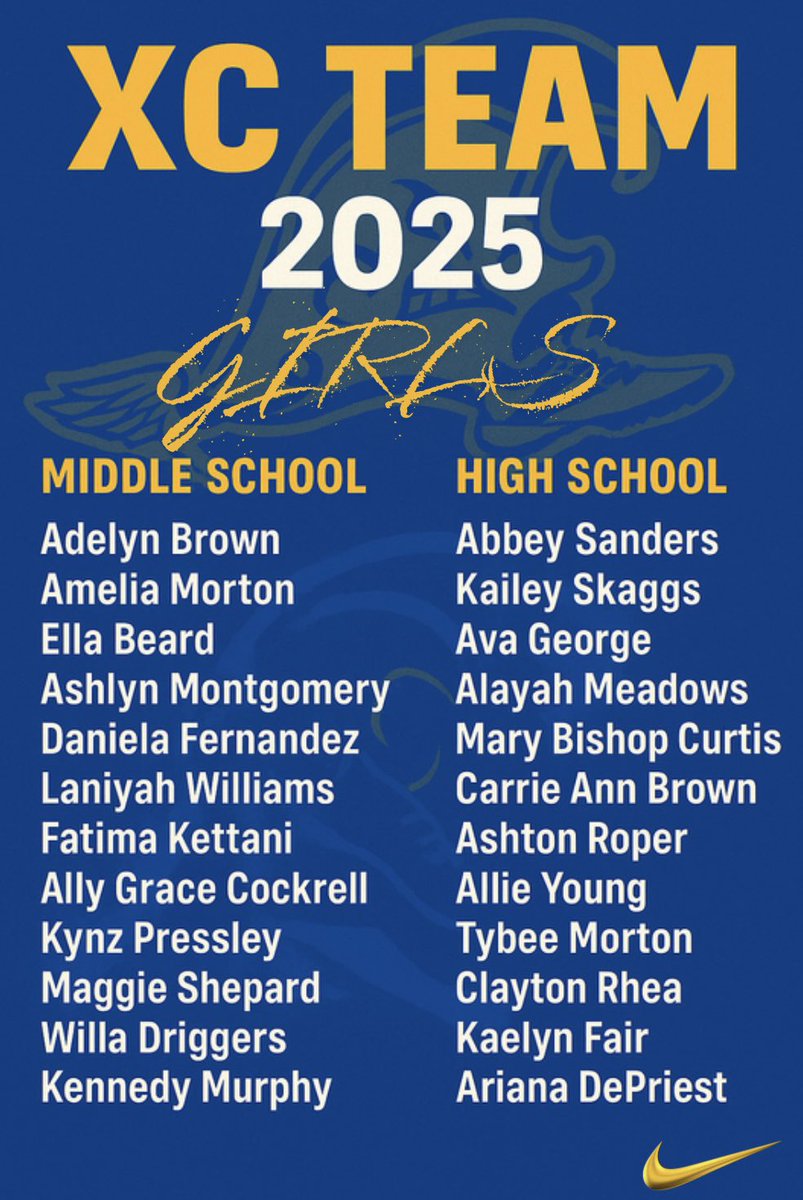 Welcome to the Back to Back State Championship Girls’ XC team! Let’s Continue the Tradition! #GoWave #RunningWave