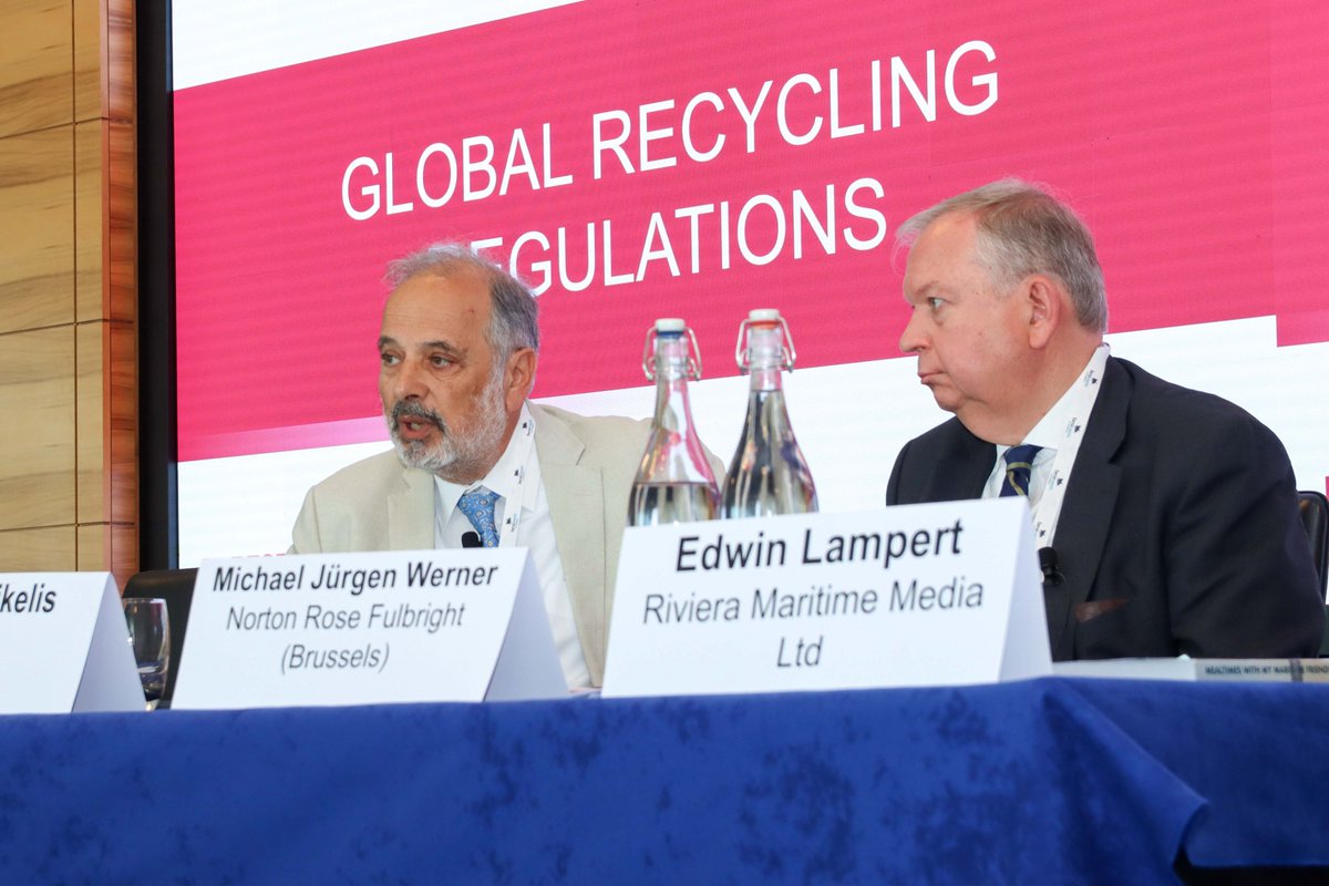 GMS (@gms_leadership) on Twitter photo Our Non-Executive Director, Dr. Nikos Mikelis, spoke at the <a href="/RivieraMaritime/">RivieraMaritimeMedia</a> Responsible Ship Recycling Forum earlier this week.
In the opening session, he addressed the complex relationship between the Hong Kong Convention and the Basel Convention and the challenges the Our Non-Executive Director, Dr. Nikos Mikelis, spoke at the <a href="/RivieraMaritime/">RivieraMaritimeMedia</a> Responsible Ship Recycling Forum earlier this week.
In the opening session, he addressed the complex relationship between the Hong Kong Convention and the Basel Convention and the challenges the