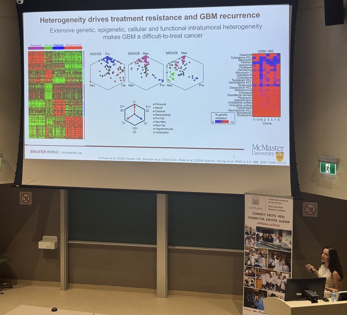 arezujahanilab's tweet image. We were honoured to host Dr. Sheila Singh, Surgeon-Scientist from @McMasterU, as a keynote speaker at #BHRD2025 at @OttawaCmm. She delivered an incredible talk on ‘Targeting Clonal Heterogeneity in Treatment-Refractory Glioblastoma with Novel and Empiric Immunotherapies.’
