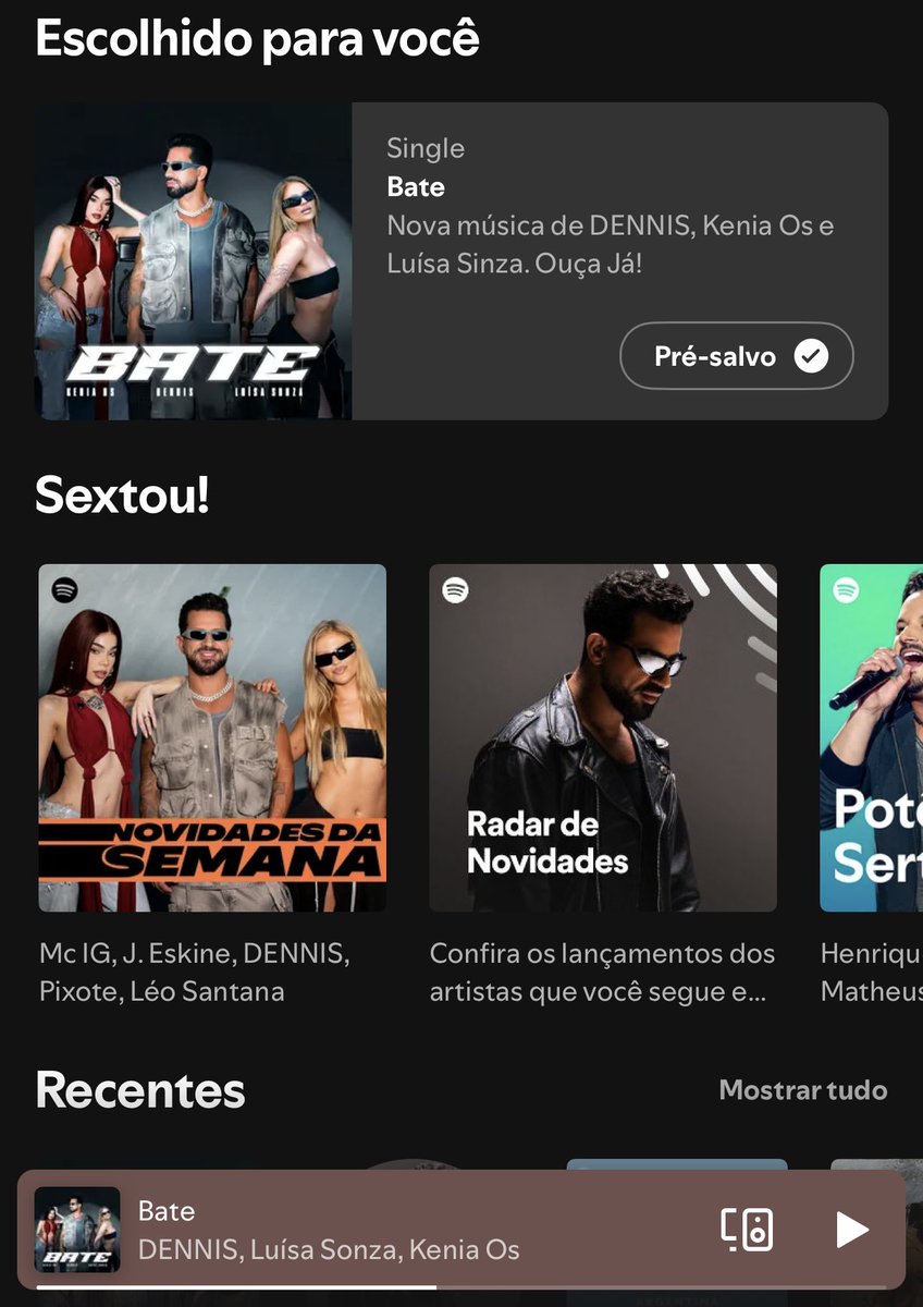 Sextou! Bate bate bate  open.spotify.com/album/5wxOpM3M…