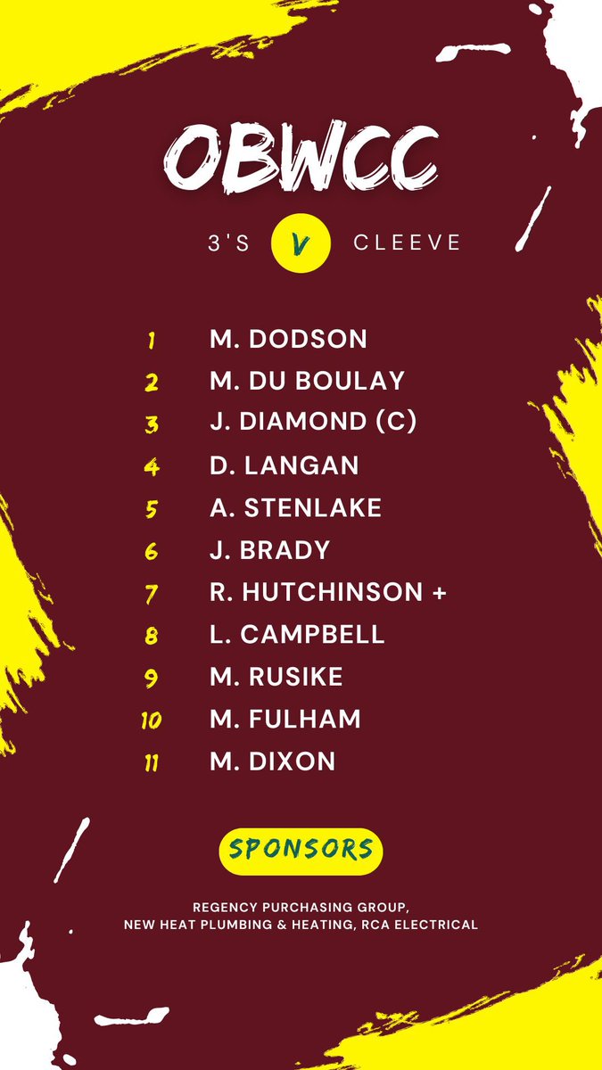 🏏TEAM NEWS🏏

Onto match week 3 👇

1️⃣’s v <a href="/BishopstonCC/">Bishopston Cricket Club</a> (WEPL 2 - A)
2️⃣’s v <a href="/Bitton_CC/">Bitton Cricket Club</a> (B&amp;D 3 - H) 
3️⃣’s c <a href="/CleeveCC/">Cleeve CC</a> (B&amp;D 7 - H) 

2’s &amp; 3’s both looking for their first wins of the year #BringYourFire 🔥