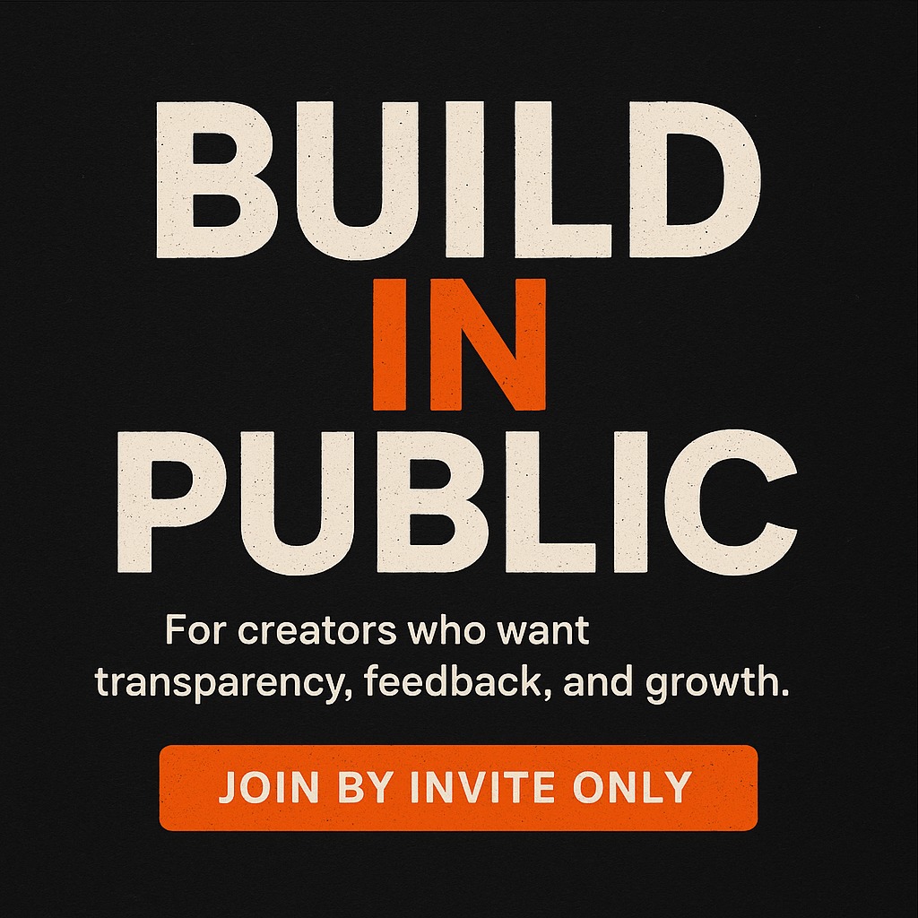 Mari_Molinat's tweet photo. ๐ข BUILD IN PUBLIC.
Grow with your audience, not behind closed doors.
By Invite Only lets you:
๐ก Share your journey
๐ฅ Get feedback
๐ฐ Earn transparently
Ready to grow and earn?
Join now โ https://t.co/4rhDual5lb
#BuildInPublic #ByInviteOnly #CreatorJourney https://t.co/kNRcyuLGiW