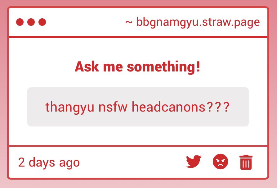bbgnamgyu's tweet photo. 🧵 Some thangyu nsfw headcanons ⭑.ᐟ https://t.co/DUf0aYUyjz
