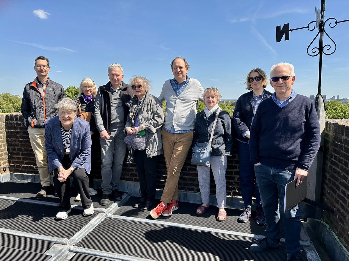 A happy group enjoying the view from the top of 16C Canonbury Tower last weekend. Our guides at <a href="/IslingtonWalks/">Islington Walks</a> offer just two small group tours of this Islington landmark each month. Two spaces have just become free for next Wed 21st May, booking here canonburytower.eventbrite.co.uk
