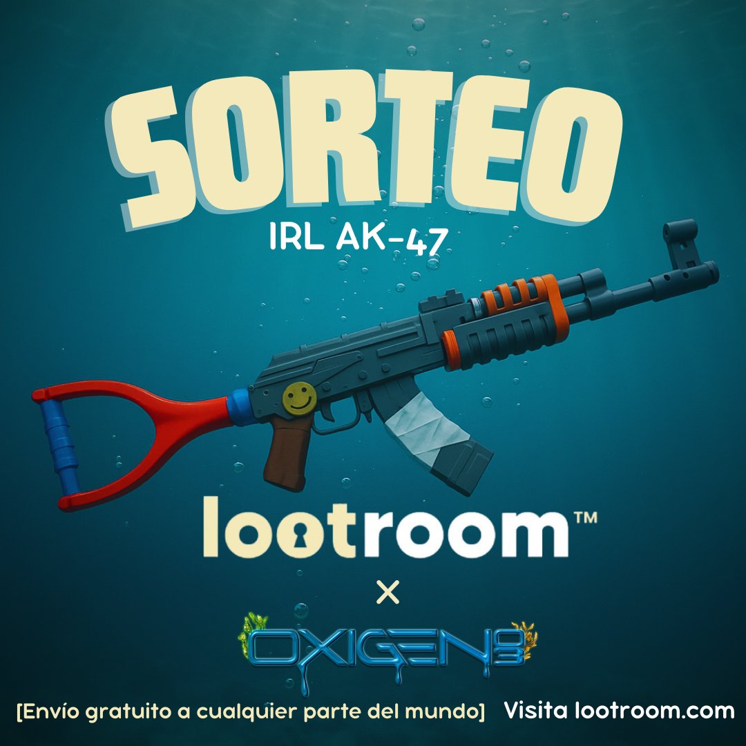 🔥¡SORTEO!🔥

Consigue un AK-47 en la vida real con <a href="/lootroom/">lootroom</a>  x <a href="/OxigenoRust/">Oxígeno</a>  🎯

📲 Entra y participa: gleam.io/JT21s/oxigeno-…

✅ Cuantas más acciones completes, más oportunidades tienes de ganar.

👍 Dale like y RT a este tweet para aumentar tus probabilidades.

⏳ Sorteo