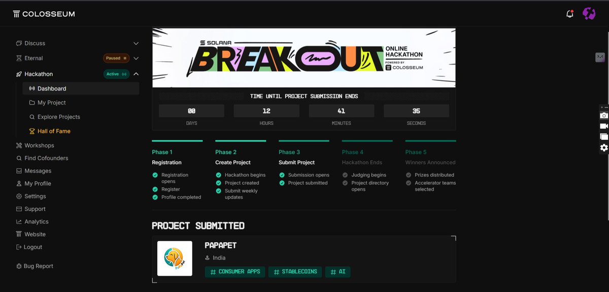 India’s pet care revolution is coming. We just dropped <a href="/PaPaPet__/">papapet</a>  on <a href="/colosseum/">Colosseum</a>  — AI, Solana, and real utility.
<a href="/SuperteamIN/">Superteam India</a>