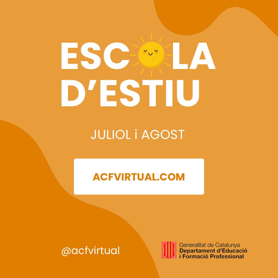 acfvirtual's tweet photo. 4️⃣ Podríem donar-te 💯 raons més; la satisfacció dels nostres docents ho diu TOT

#FormacióOnline #FormacióReconeguda #EscolaEstiu #NomenamentJuliol #AcreditaPerfil #ACFVirtual https://t.co/YHvJYhVC9E