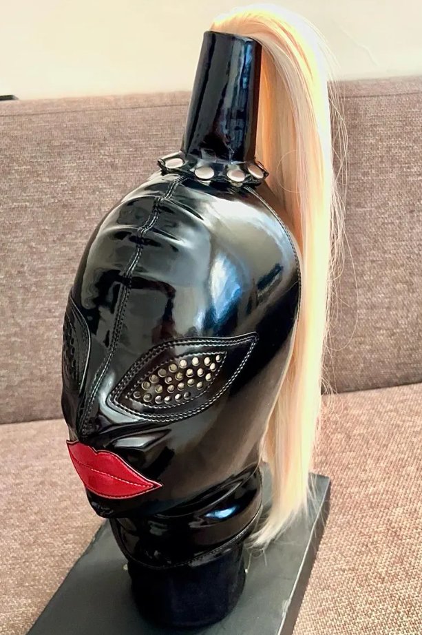 who is interested in this vinyl ponytail Hood ?
inbox me for the price and order.
