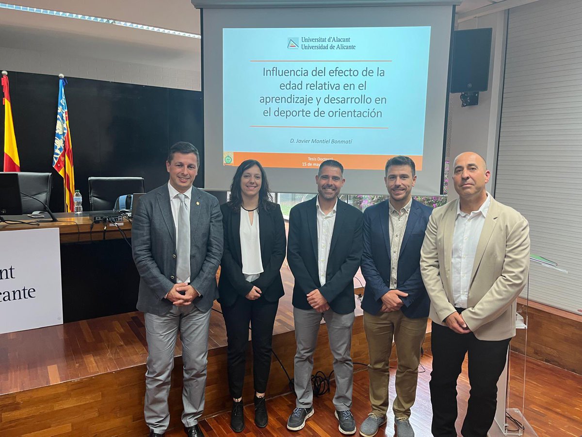 🧭 Enhorabuena al nuevo Dr Montiel y a su director de tesis el Dr Ferriz por la investigación del efecto relativo de la edad con muestra nacional en orientación deportiva

🙏🏻 a la invitación de la UA para formar parte de un constructivo tribunal junto Dra <a href="/eguijarro_pe/">Eva Guijarro Jareño</a> y Dr Bueno
