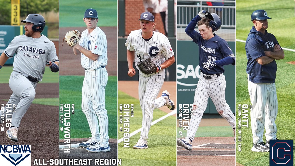 Jim Gantt is the <a href="/NCBWA/">NCBWA</a> Southeast Region Coach of the Year!

4⃣ Catawba Indians earn All-Region nods

Release | bit.ly/44Ce8HN

#BeYourOwnHero