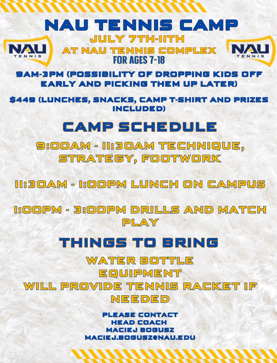 All in the details 🎾

Join us for our upcoming camp and sign up today!

#RaiseTheFlag | #BigSkyTennis