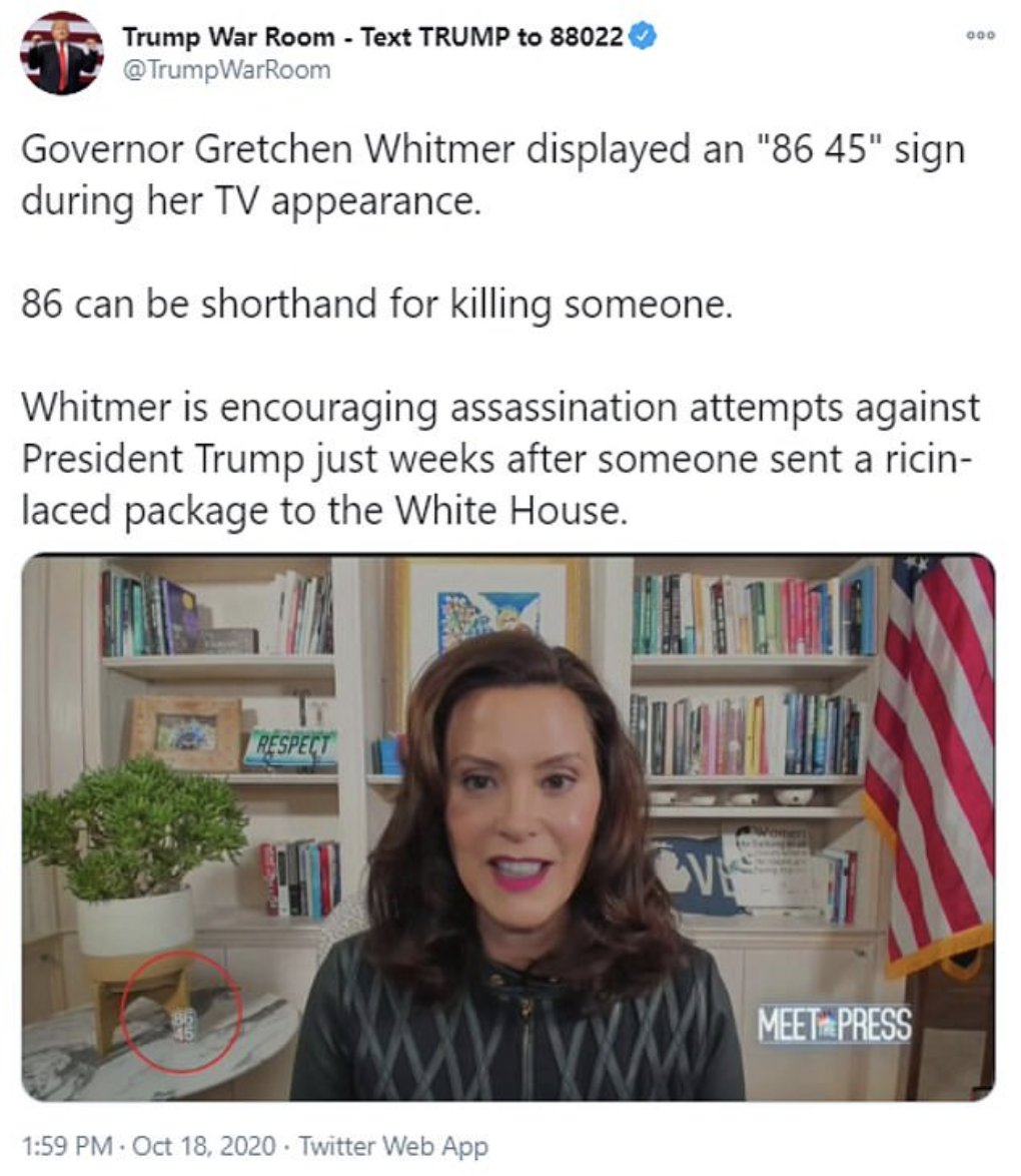 alanebearder's tweet photo. @KatiePavlich Same thing as Gretchen Whitmer https://t.co/pQeNL1Fj55