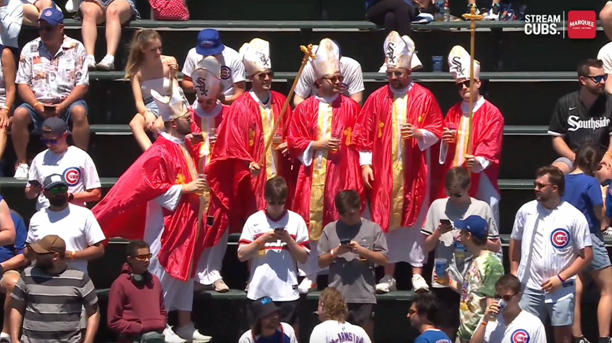 The Popes are at Wrigley Field!