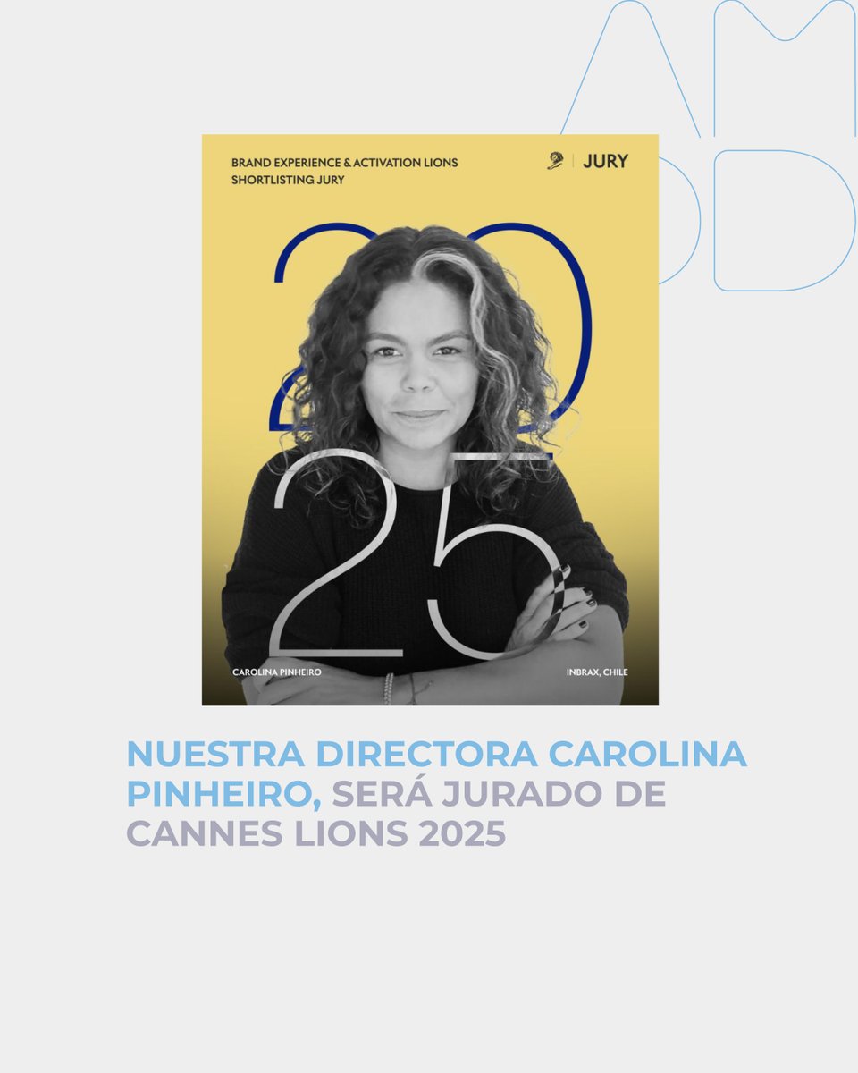 ¡Felicitamos con gran orgullo a nuestra querida Directora, Carolina Pinheiro! Nos llena de emoción su participación en el jurado de Cannes 2025. 
¡Grande, Carolina, estamos muy felices por este logro!