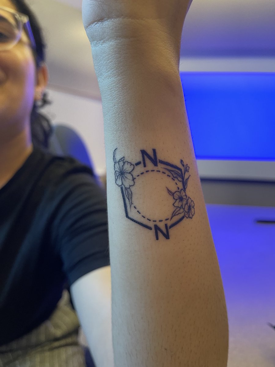 m_murugesu's tweet image. Doing a PhD is a commitment! The commitment runs deep in the group as can be seen in this beautiful tattoo  by@nehabajaj98 “Hard single-molecule magnet behavior and strong magnetic coupling in pyrazinyl radical-bridged lanthanide metallocenes. sciencedirect.com/science/articl…”