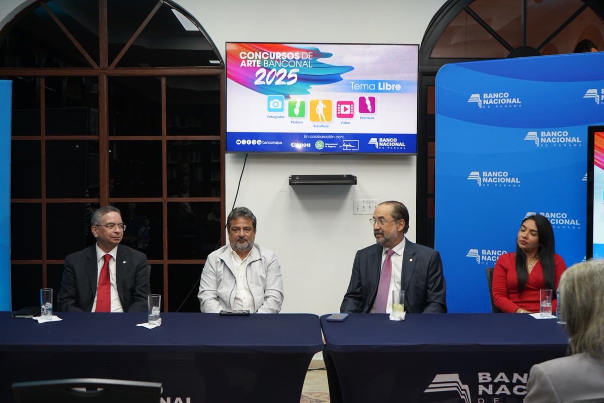 informatpanama's tweet image. #InformatPanamá Banco Nacional de Panamá presenta importantes innovaciones en sus concursos de arte 2025
En un acto realizado en la emblemática Casa Museo, Banco Nacional de Panamá anunció oficialmente el lanzamiento de la edición 2025 de sus reconocidos Concursos de Arte…