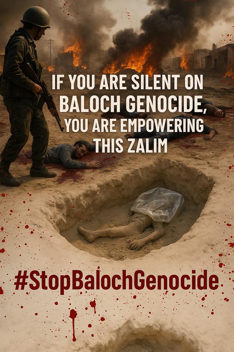 Sammu_baloch's tweet photo. If you are silent on Baloch genocide you are empowering this cruel state..
#StopBalochGenocide https://t.co/HexiTQzE64