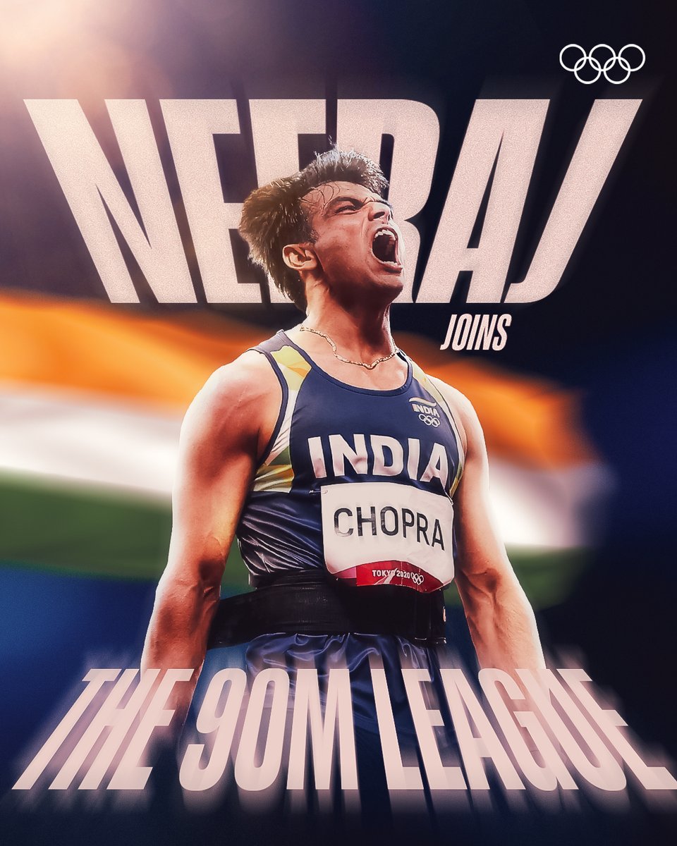mygovindia's tweet photo. India’s golden boy strikes again! 🇮🇳

Neeraj Chopra finally cracks the 90m mark with a massive 90.23m throw at the Doha Diamond League

#NeerajChopra 
#DohaDL https://t.co/0HCU1rFtZr