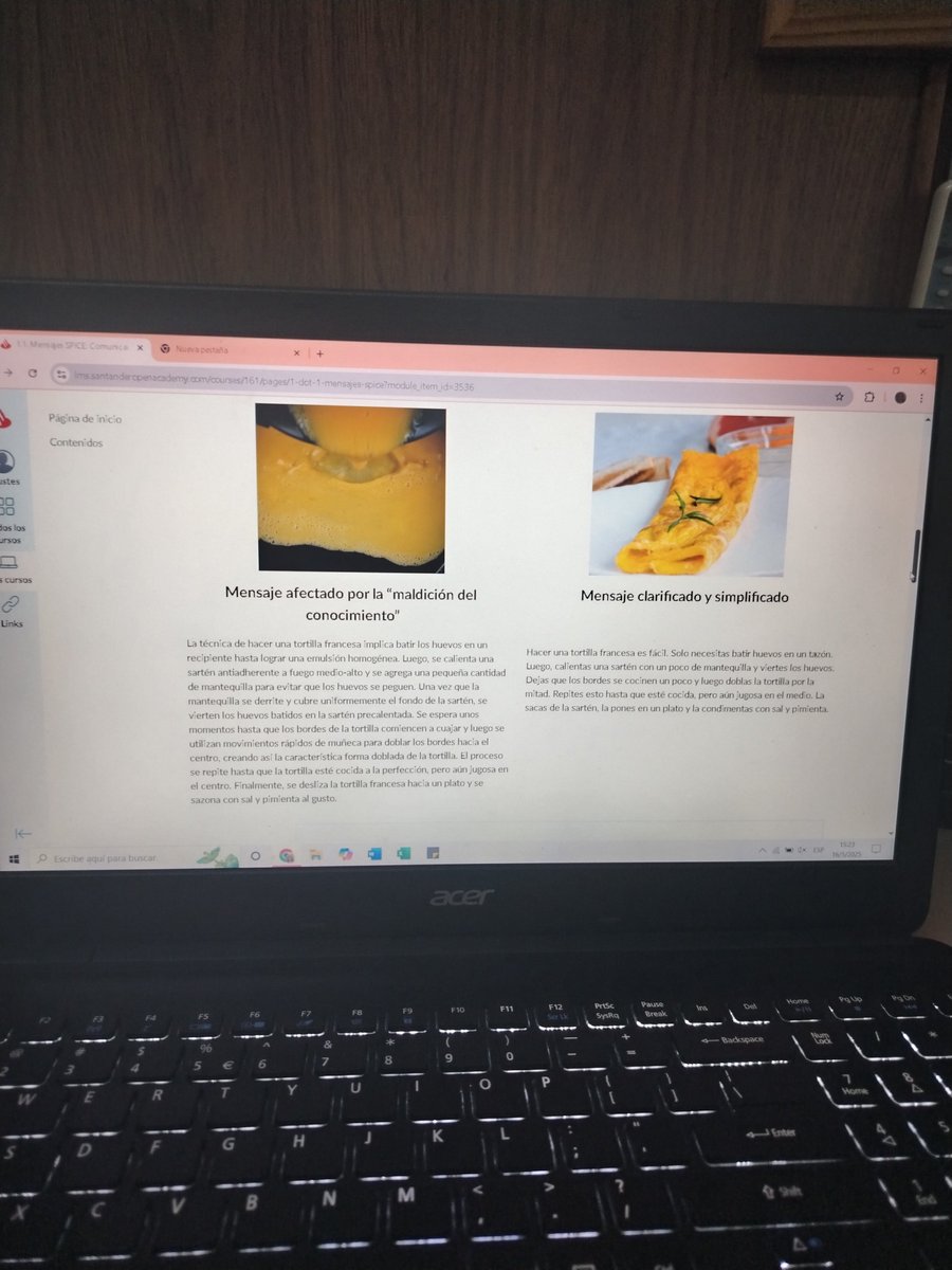 estaba haciendo un curso y de la nada me tiraron un ejercicio de análisis con un OMELET