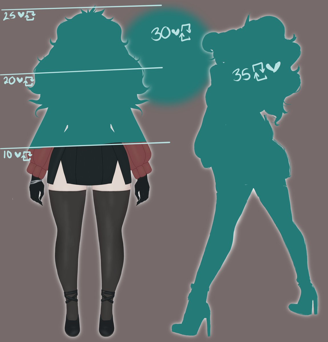 AdhdAriesArt's tweet image. thighs and skirt tease oh my