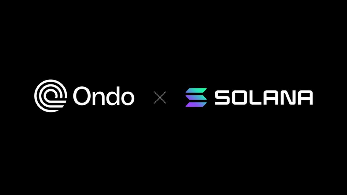 And Now $ONDO has Just Announced a $SOL Collab.

$ONDO will be leading RWA provider on $SOL, with two live offerings exceeding $250M in TVL on $SOL.

USDY the market-leading yieldcoin, represents over 99% of tokenized treasury holders on the network.

How Bullish is This For