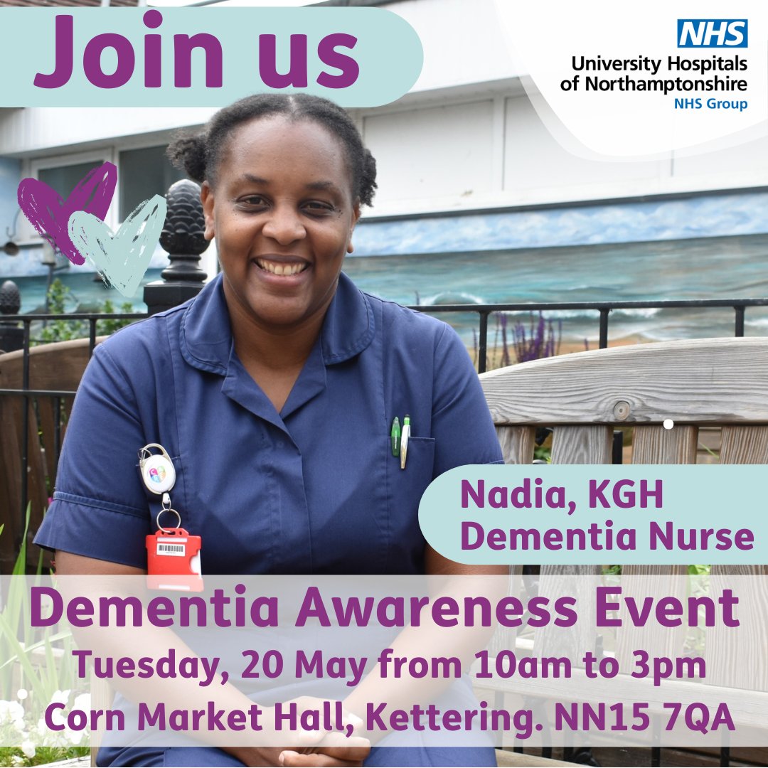 Dementia UK (@dementiauk) on Twitter photo We're attending <a href="/KettGeneral/">Kettering General Hospital</a>'s Dementia Awareness Event, which aims to show local people, those living with #dementia and their families how to access local support.
🏠 Kettering’s Corn Market Hall
📅 20th May 2025, 10am-3pm
Read more here: kgh.nhs.uk/news/kgh-to-ho… We're attending <a href="/KettGeneral/">Kettering General Hospital</a>'s Dementia Awareness Event, which aims to show local people, those living with #dementia and their families how to access local support.
🏠 Kettering’s Corn Market Hall
📅 20th May 2025, 10am-3pm
Read more here: kgh.nhs.uk/news/kgh-to-ho…
