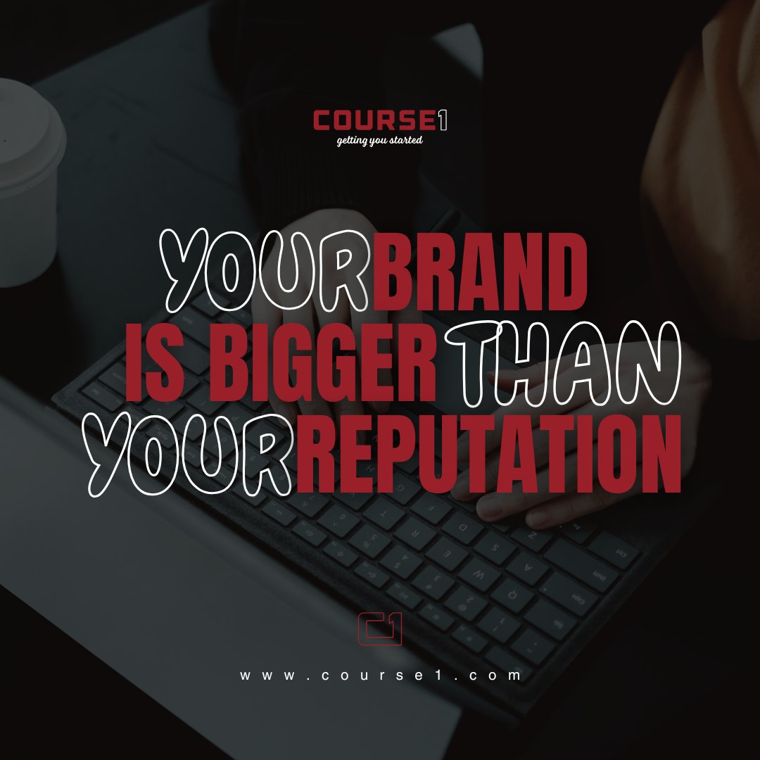 Your brand is greater than your reputation. At Course1, we help you build a powerful digital presence that reflects your true value—through strategic branding, web design, and marketing solutions. Let’s elevate your story! #BrandBuilding #Course1Growth