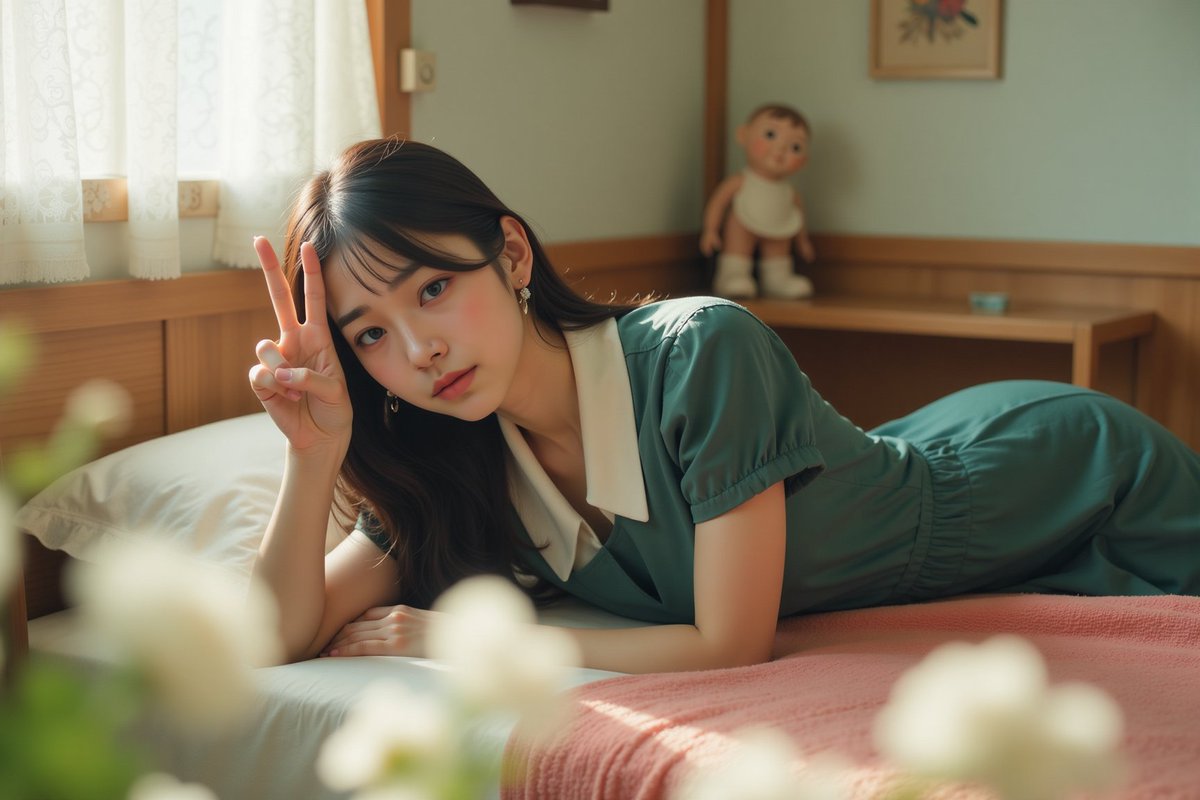 akitsuki_kaede2's tweet photo. good morning🍁 新しい一週間の始まりですね📅
#KaedeAkitsuki #AIGirl #LoRAmodel #AIportrait #RetroCute #PeaceSignVibes #VintageRoomStyle #DigitalMuse #SoftLightPortrait #生成AI #AI美女 #レトロガール #昭和部屋 https://t.co/hOcfulJzCK