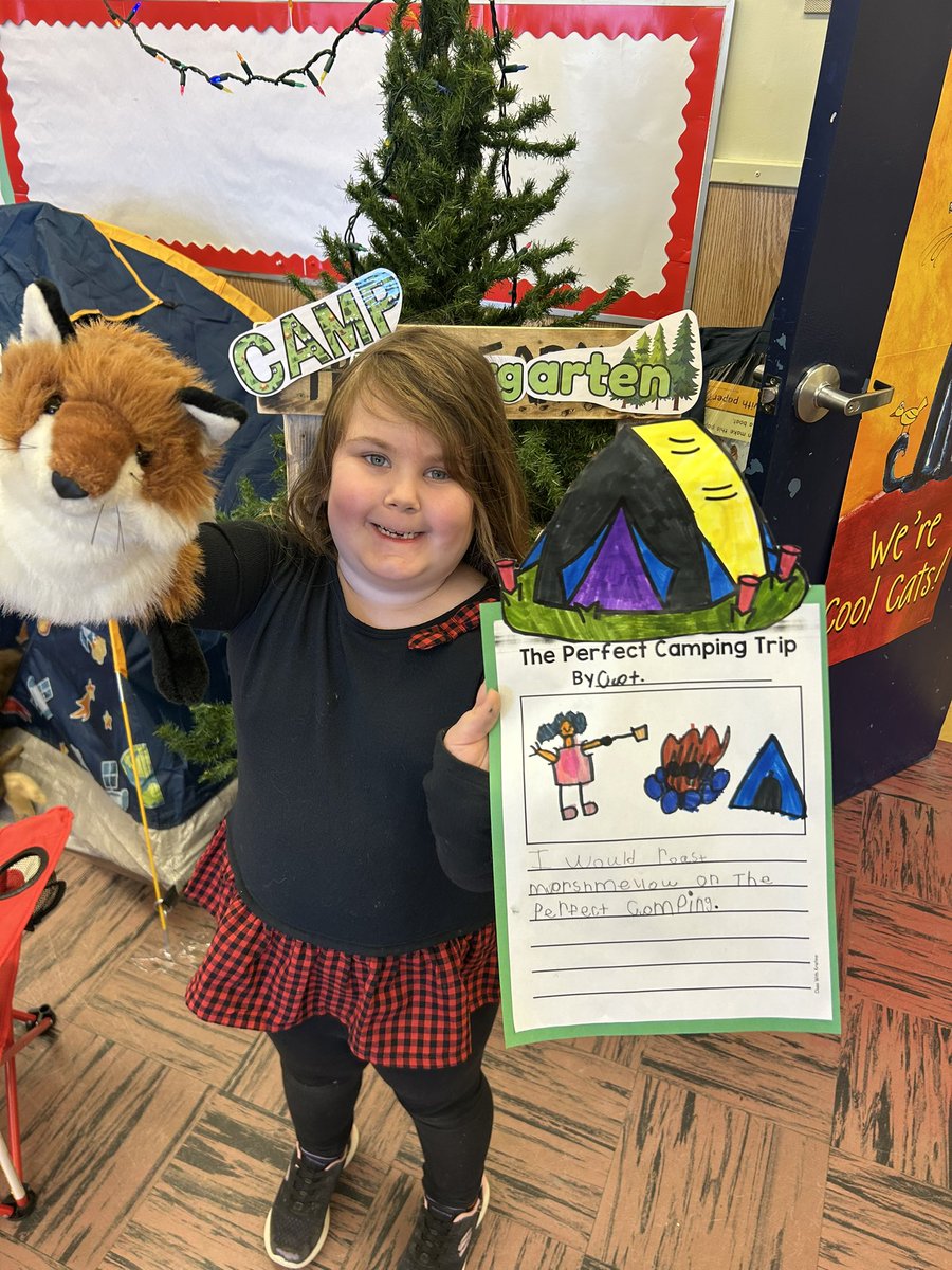 krvbarrett's tweet photo. We chatted about what makes the perfect camping trip today—and let me tell you, these kindergarteners have some fantastic ideas! 🏕️ 
#creativekids #kindergartenfun @triconschool https://t.co/UEx5SjTEZE