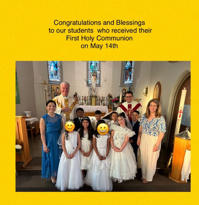 Hawksat25's tweet image. Thank you Rev. Msgr. Keenan, Fr. Fraser, Ms. Bolognese, Mrs. Torres &amp;amp; families for preparing the way for the recipients of the sacrament of Holy Communion. We are excited for you to continue your faith journey!🙏🏾✝️ #pilgrimsofhope #SABFamily #DPCDSB @ms_bolognese @mrstorresSAB