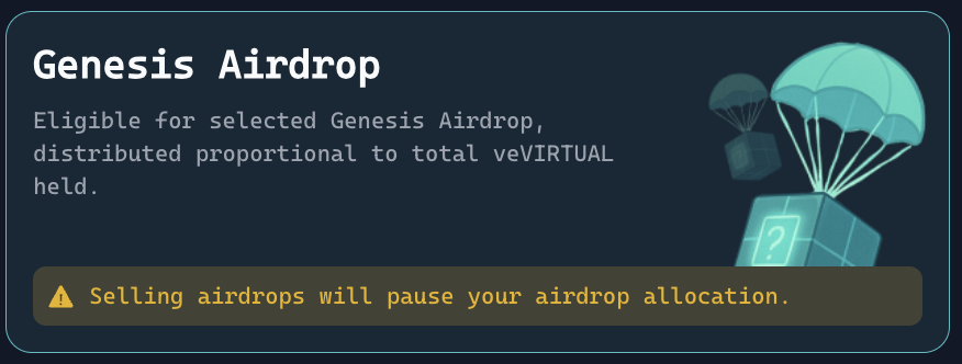 🚨 Reminder: Genesis Airdrop Allocation Checker Now Live!

We’re excited to announce that #VIRTUAL has officially launched the allocation checker for the upcoming Genesis Airdrop. This is your opportunity to verify whether you qualify for one of the most anticipated airdrops of