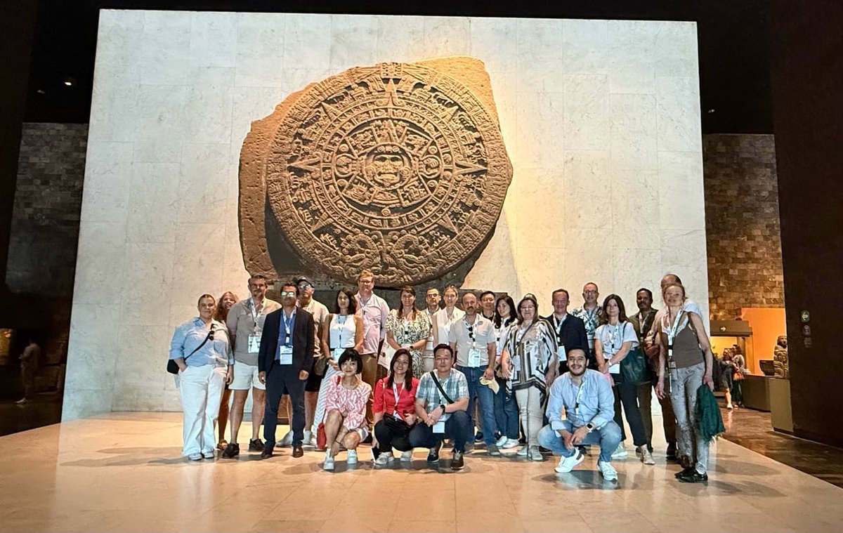 advocweb's tweet photo. After a busy day of meetings at the ADVOC Joint Conference, it was time to explore some of the fascinating culture of Mexico City with a visit to the Museum of Anthropology. Followed by a well-deserved lunch overlooking the Angel of Independence! https://t.co/aS0hWvXwjq