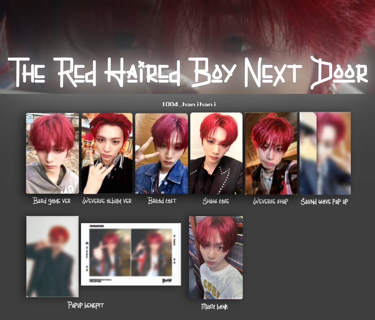 #1Dbuy Taesan red hair, terutama yang BC